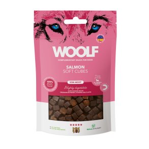 Woolf Soft Cubes Salmon, 100g